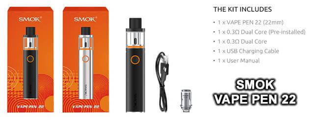 Smok Vape Pen 22 Kutu İçeriği